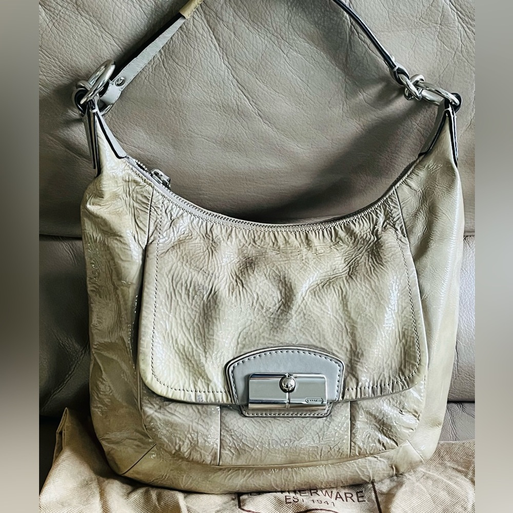 Authentic Coach Patent leather Kristen bag